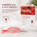 Kit 100 Tiras de Cera Pronta Depilflax Original™